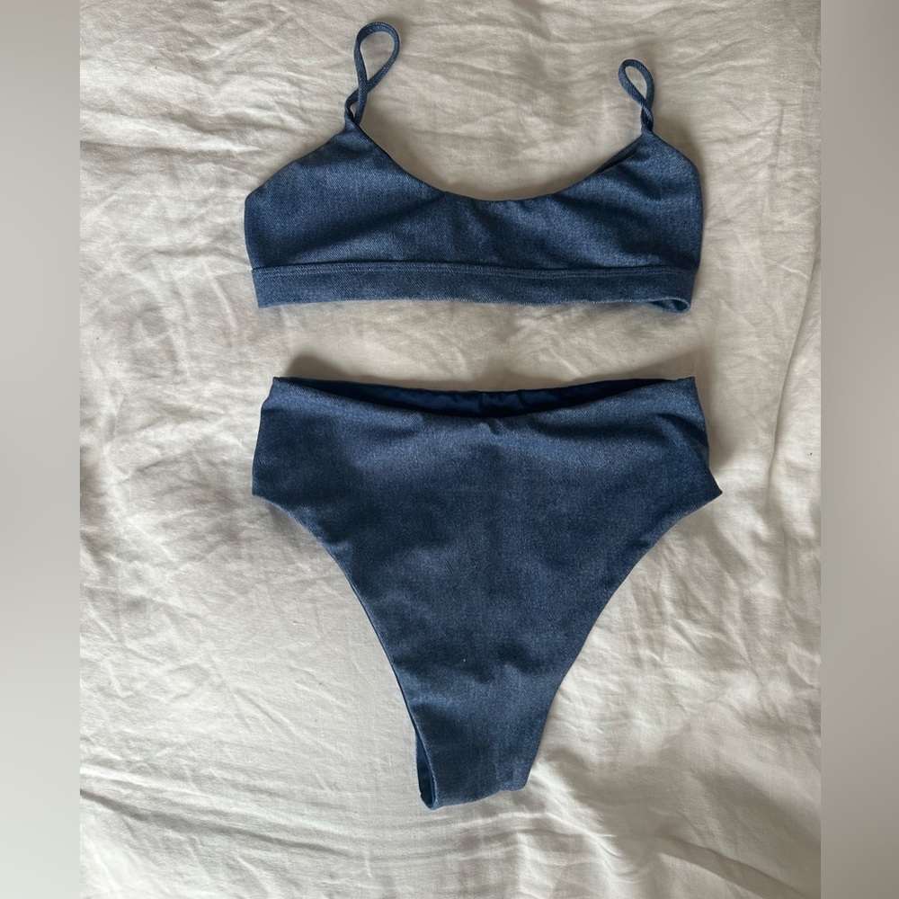 dbrie Bikini Set in Denim